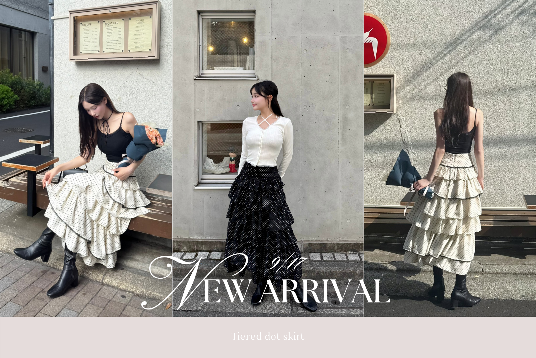 STAFF BLOG〉Tiered dot skirt – YILON