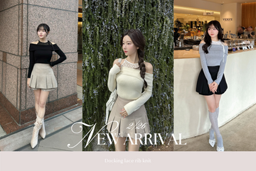 〈STAFF BLOG〉Docking lace rib knit
