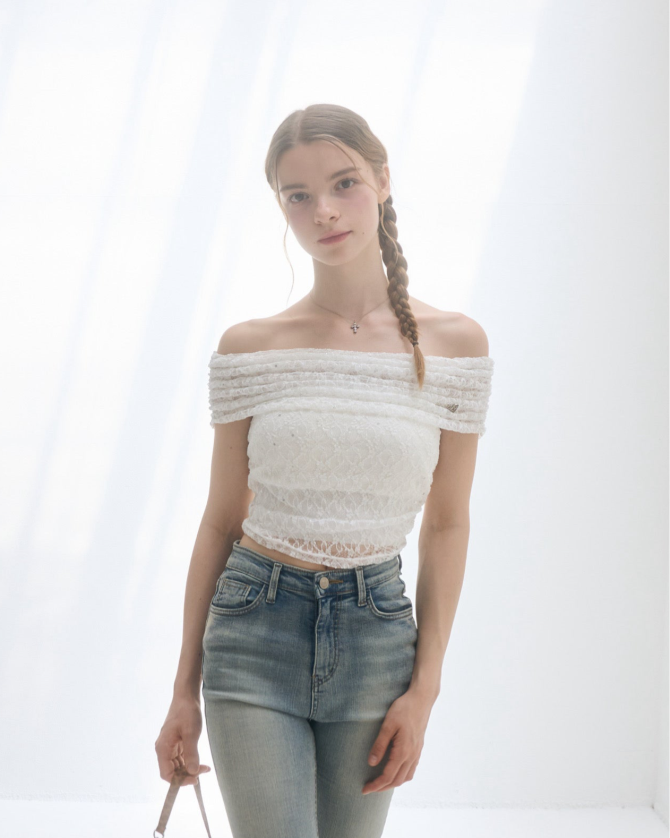 yilon FLEUR LACE BLOUSE アイボリー Fleur lace blouse – YILON