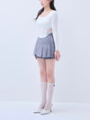 Back lace ribbon tee