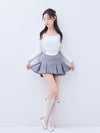 Back lace ribbon tee
