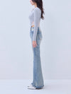 Back lace ribbon tee