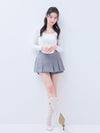 Back lace ribbon tee