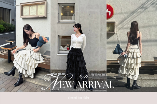 〈STAFF BLOG〉Tiered dot skirt