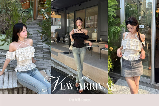 〈STAFF BLOG〉Dot frill blouse