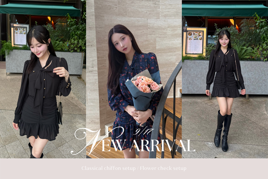 〈STAFF BLOG〉Classical chiffon setup / Flower check setup