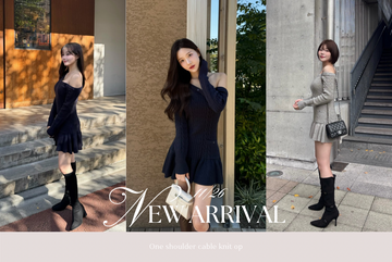 〈STAFF BLOG〉One shoulder cable knit op