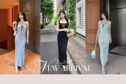 〈STAFF BLOG〉BICOLOR RIBBON KNIT SETUP