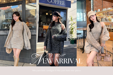 〈STAFF BLOG〉Mix yarn knit cardigan&onepiece