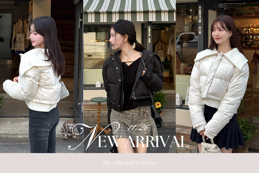 〈STAFF BLOG〉Rib collar puffer jacket