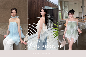 〈STAFF BLOG〉LACE TRIM TIERED CAMI TOP