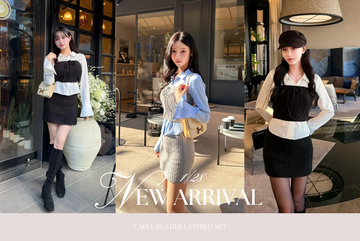 〈STAFF BLOG〉CABLE BUSTIER LAYERED SET