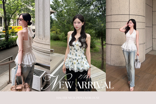 （STAFF BLOG）HALTER-NECK PEPLUM BLOUSE