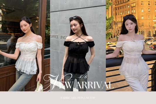 〈STAFF BLOG〉FABRIC MIX PEPLUM TOP
