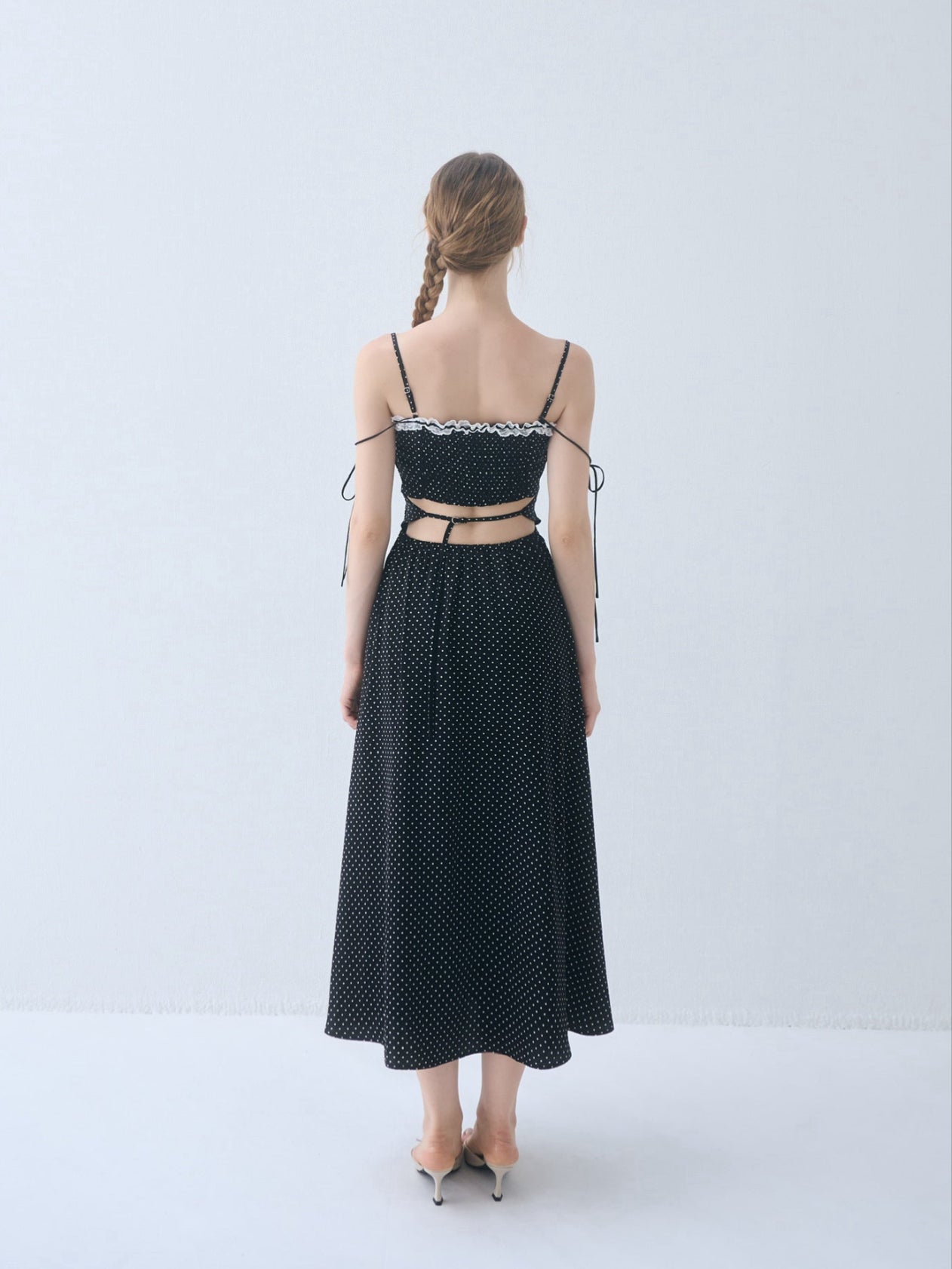 ワンピース YILON CUTOUT CHECK OP YILON イロン CUTOUT CHECK OP