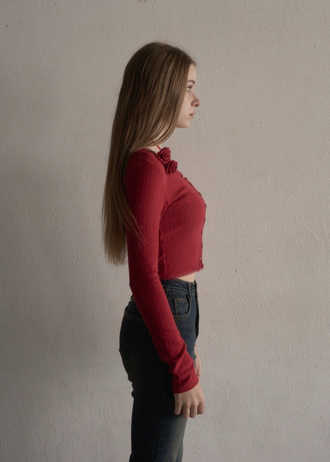 Rose ribon cardigan – YILON