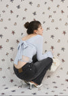 BACK RIBBON LACE TEE