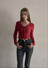 Rose ribbon cardigan