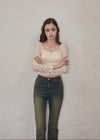 Flower lace blouse