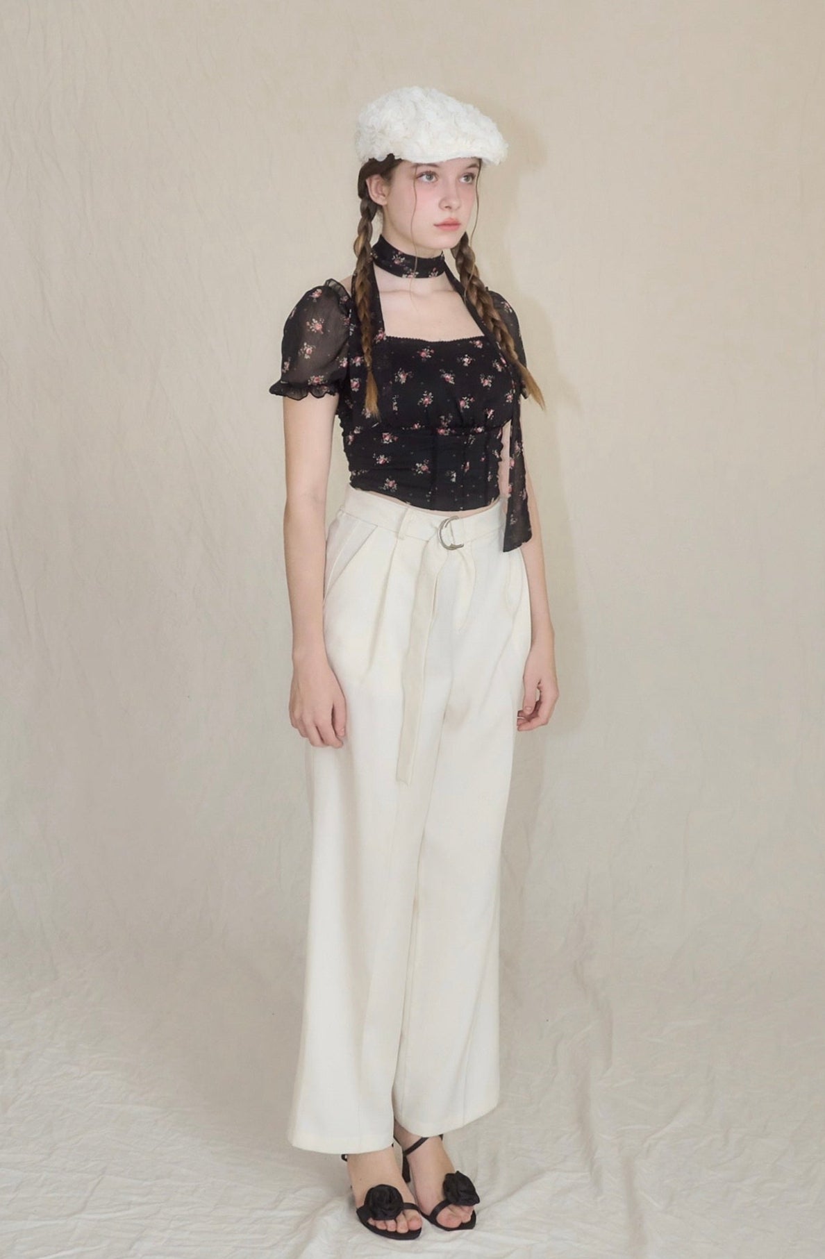 Little flower chiffon blouse – YILON