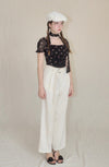 Little flower chiffon blouse