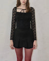 Flower lace blouse