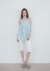 LACE TRIM TIERED CAMI TOP