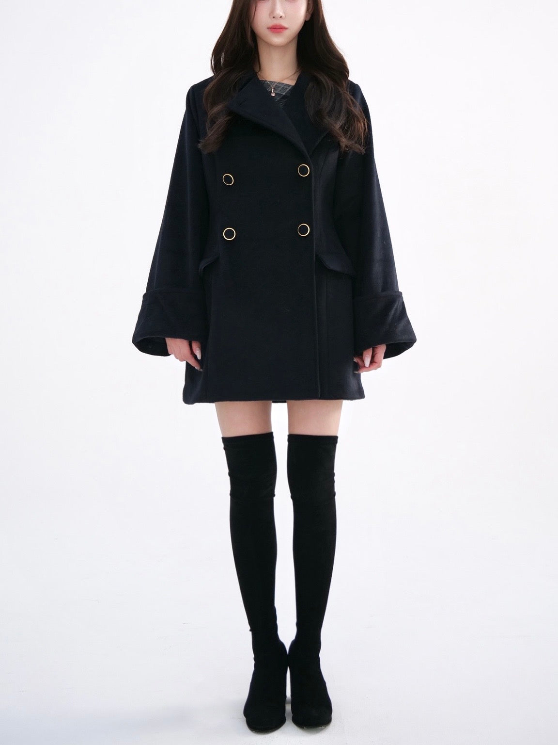 n*a様 新品 YILON Cinched waist midi coat NA 08C3F45A-40B4-4465-9A6D-