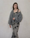 Shaggy drop cardigan