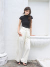 French sleeve bijou tee