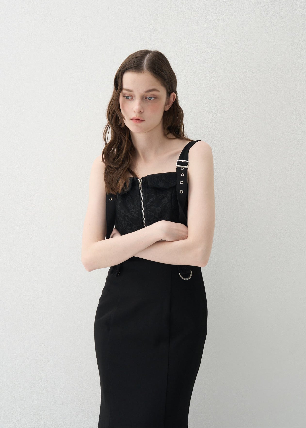 yilon ROMANTIC BUSTIER DRESS ブラック　イロン ROMANTIC BUSTIER DRESS – YILON