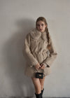 Fur collar classical coat