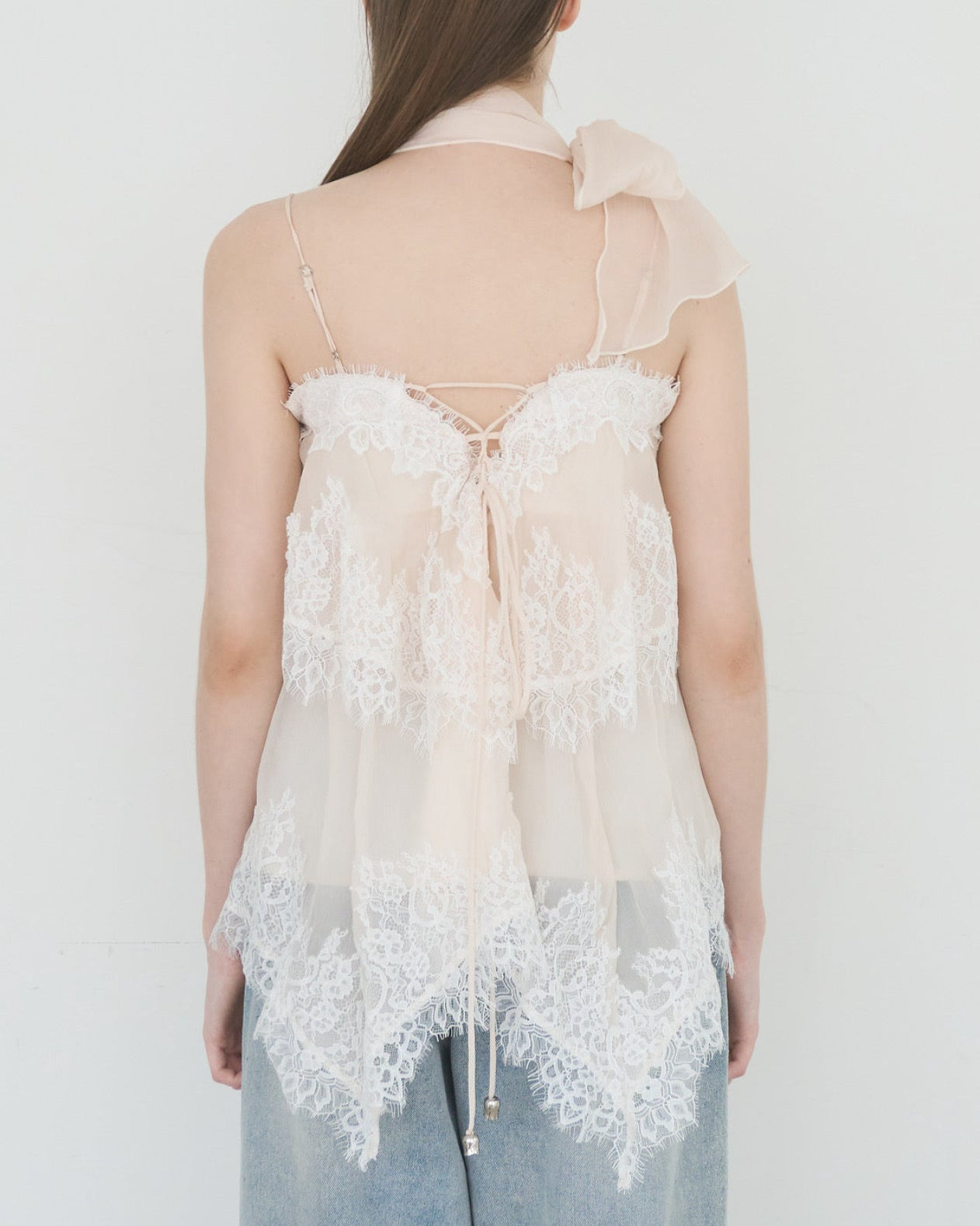 LACE TRIM TIERED CAMI TOP – YILON