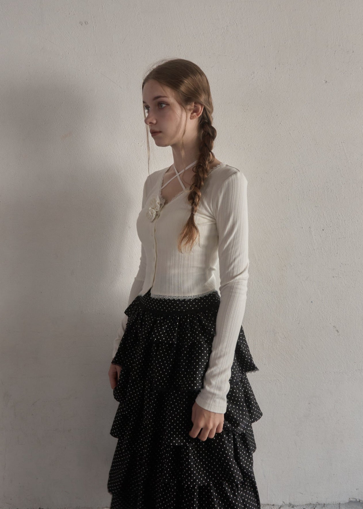 Rose ribbon cardigan – YILON