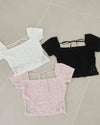 RIBBON LACE TEE
