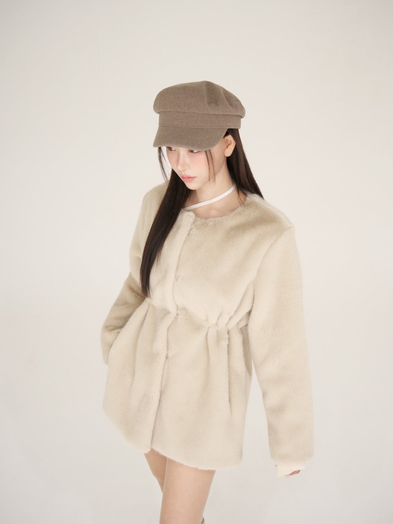 Waistmark eco fur coat – YILON