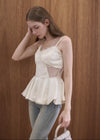 BALLOON LACE CAMI TOP