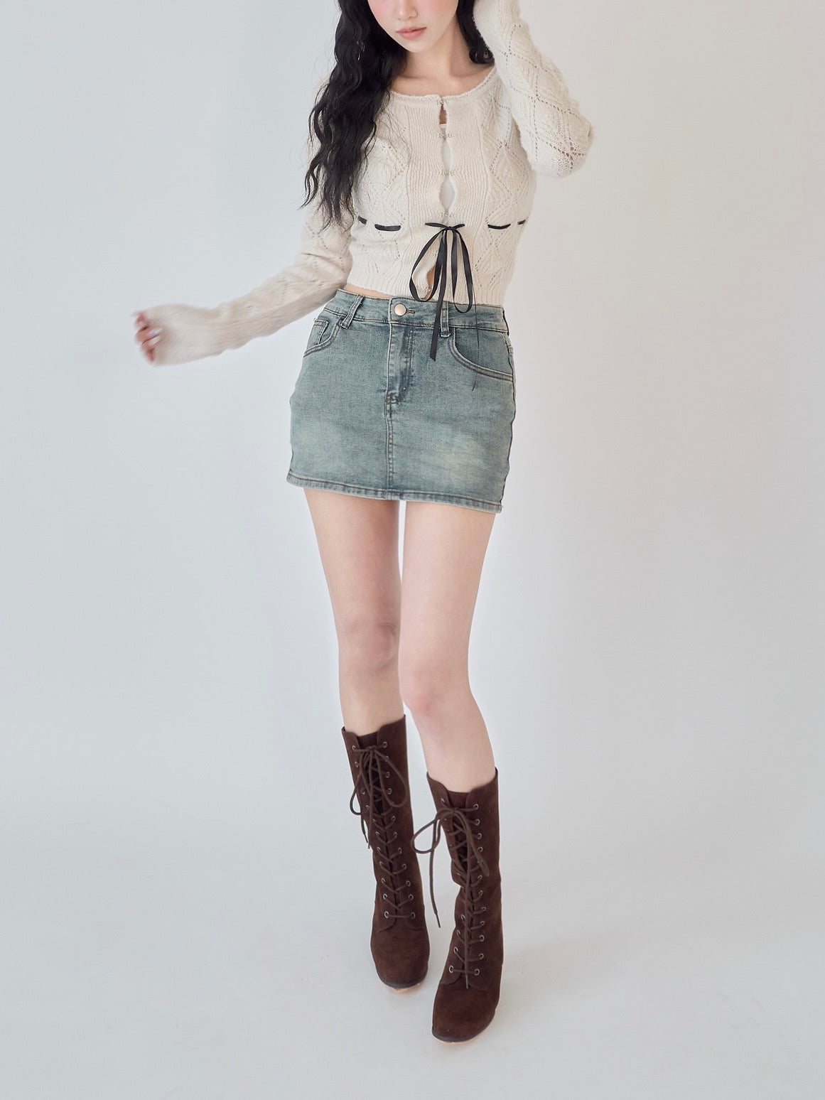 YILON JOLI FILLE CARDIGAN グレー カーディガン Joli Fille cardigan – YILON