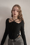 Full lace ribbon tee