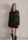 Crop suède jacket