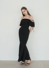 FEMININE COTTON MERMAID DRESS