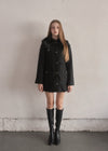 Fur collar classical coat