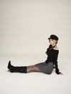 Strap belt long boots