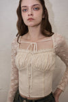 Flower lace blouse