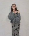 Shaggy drop cardigan