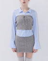 Cable bustier layered Set