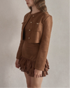 Crop suède jacket