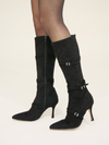 Strap belt long boots