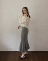 Shaggy drop cardigan