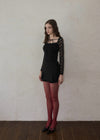 Flower lace blouse